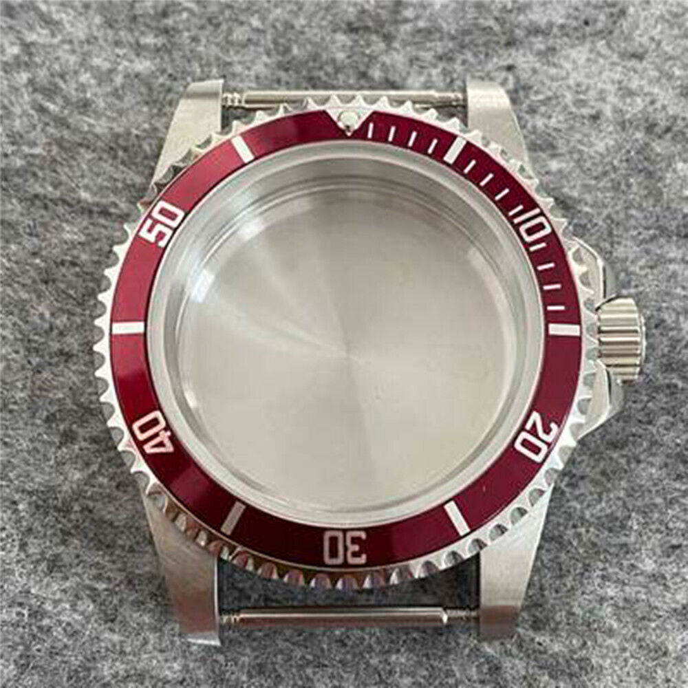 Caja de reloj impermeable 39.5mm acero inoxidable espejo cristal de zafiro para NH35/36
