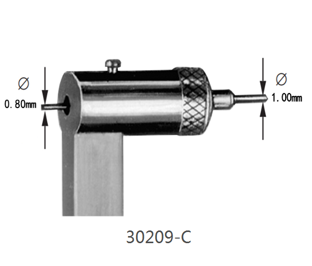 Replacement broach pins for Bergeon 30209 screw extractor, precision watch repair tool accessory close-up.