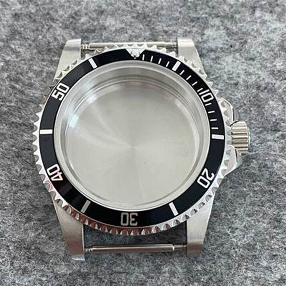 Caja de reloj impermeable 39.5mm acero inoxidable espejo cristal de zafiro para NH35/36
