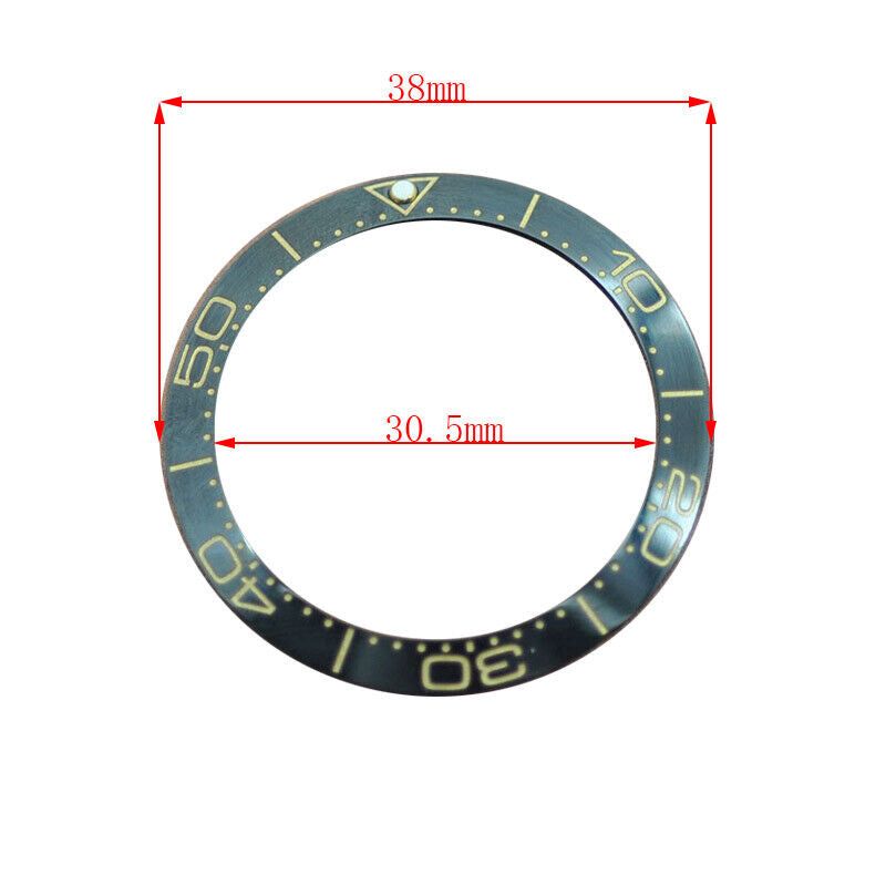 38mm Keramik Uhr Lünette Für GMT Herren Uhr Zubehör Uhr Reparatur Teil