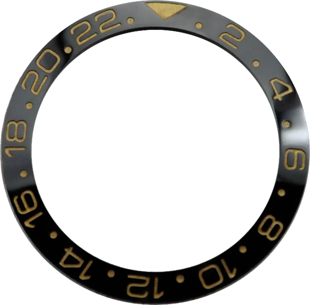 Anillo de bisel cerámico de 38mm para reloj, anillo insertable para bisel para caja de reloj GMT de 40mm