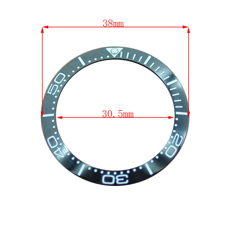 38mm Keramik Uhr Lünette Für GMT Herren Uhr Zubehör Uhr Reparatur Teil