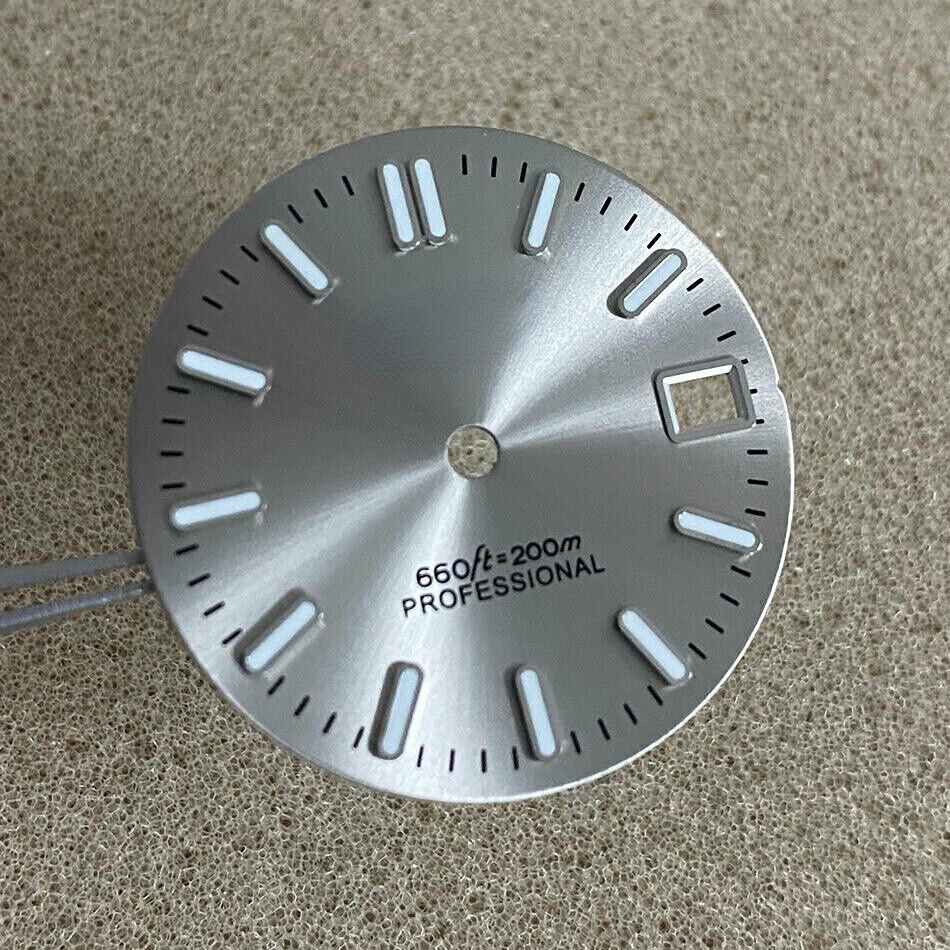 Cadran de montre 28,5 mm vert lumineux, compatible avec le mouvement NH35 #AE46