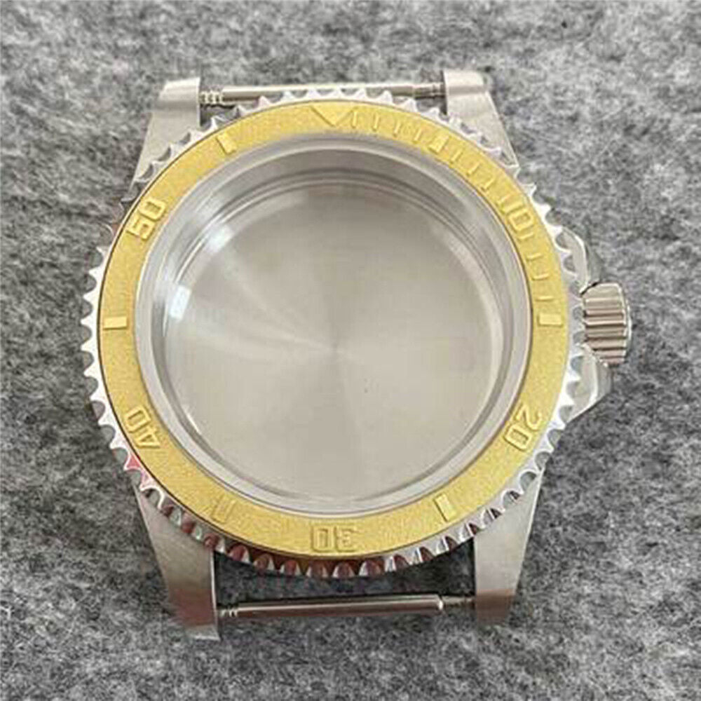 Caja de reloj impermeable 39.5mm acero inoxidable espejo cristal de zafiro para NH35/36