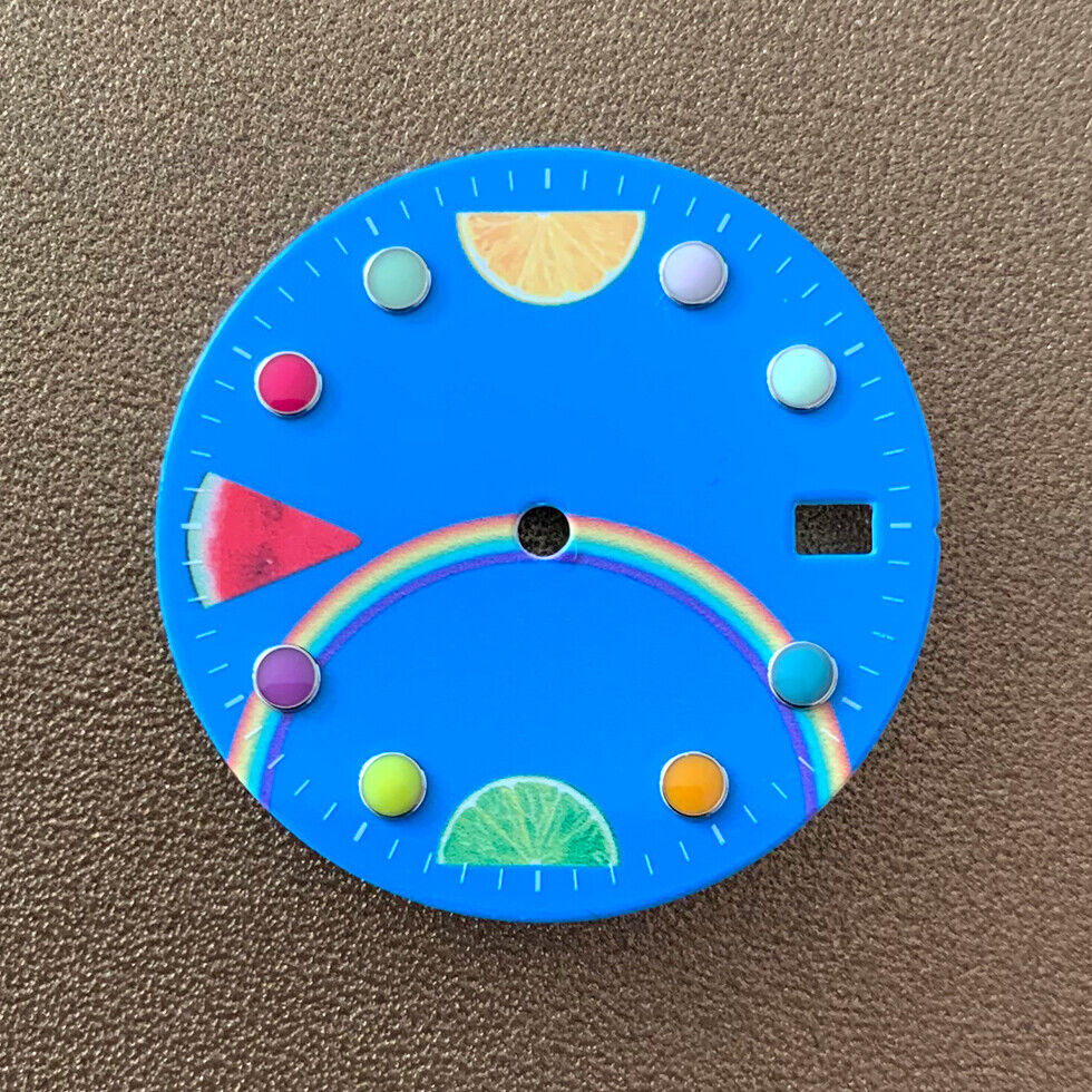 28.50mm Watch Dial Green Luminous Suitable for NH35/NH36 Movement Watch #0322