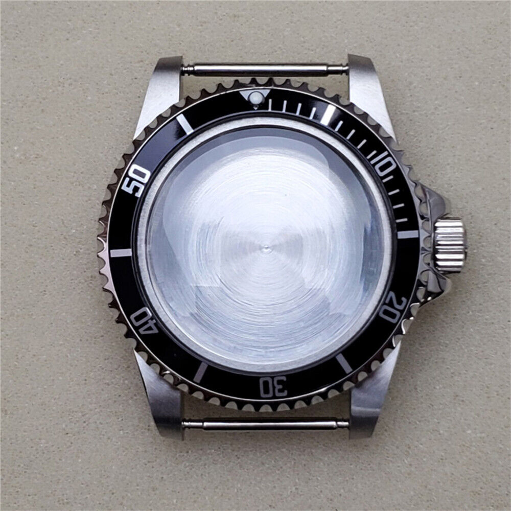 Caja de reloj de acero inoxidable de 39.5MM para NH35/NH36 con cristal acrílico mecánico