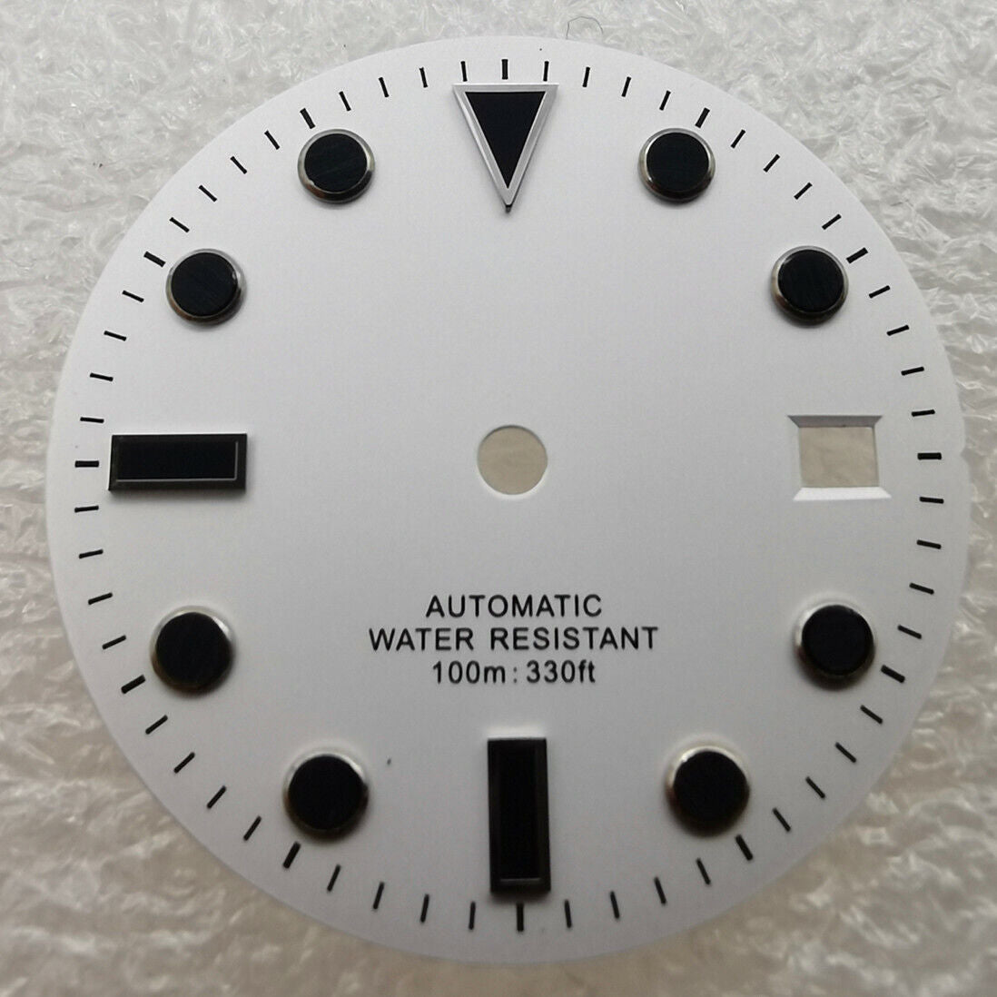 28.5mm SUB watch dial, matte finish, no lume, compatible with NH35 movement for 40mm cases.