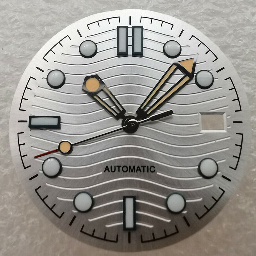 Brandneues 31-mm-Zifferblatt, grün leuchtend, passend für Omega NH35/NH36 #02