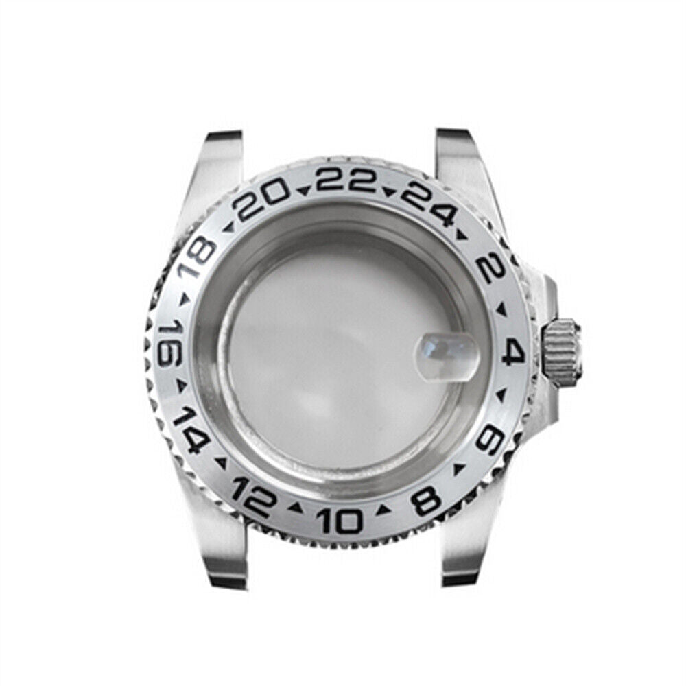 Boîtier de montre en verre saphir grossissant 40 mm pour montre NH35/NH36