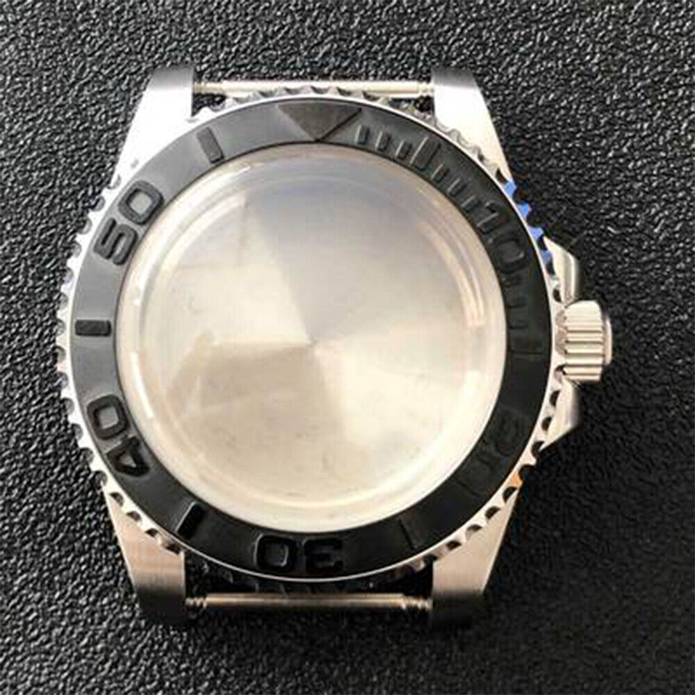 Caja de reloj de acero inoxidable 316L SUB con cristal de zafiro convexo 40mm para NH35/NH36
