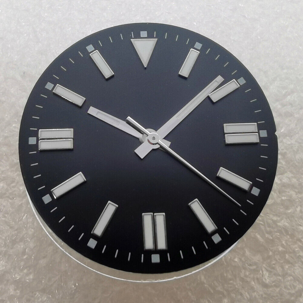 31mm green lume Oyster dial for NH35/NH36/ETA2836 watches, enhancing readability and style.