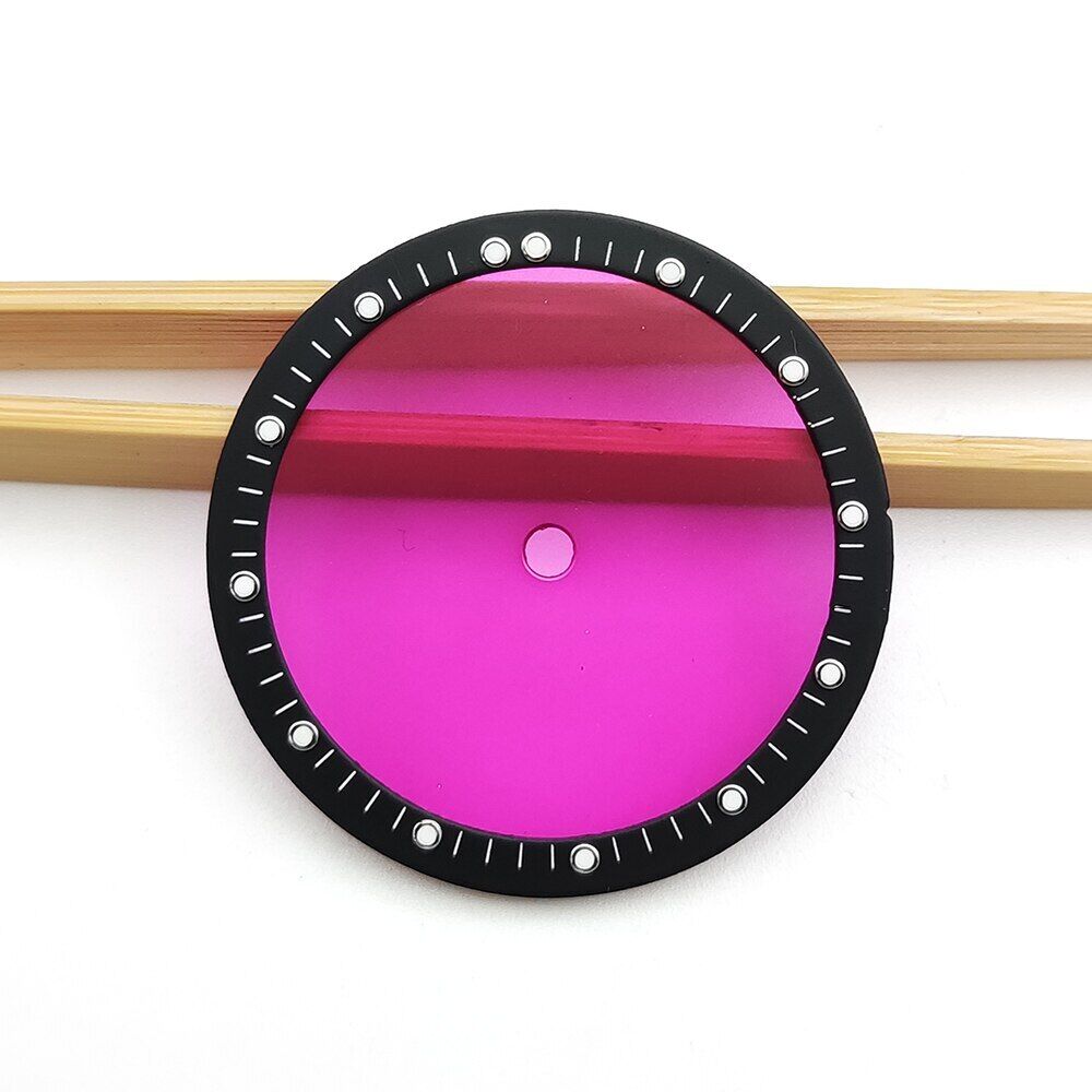 Green Luminous Transparent Watch Dial for NH34 NH35 NH36 NH37 NH38 NH39 Movement