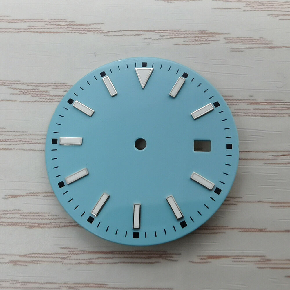 33.50mm Multi-color Watch Dial Blue Lume Suitable for NH36 Movement #09