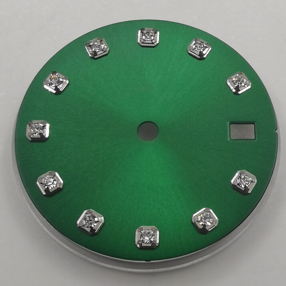 29 mm Zifferblatt ohne Leuchtmasse, geeignet für NH35 NH36 Uhrwerk, Imitation Diamond Nail