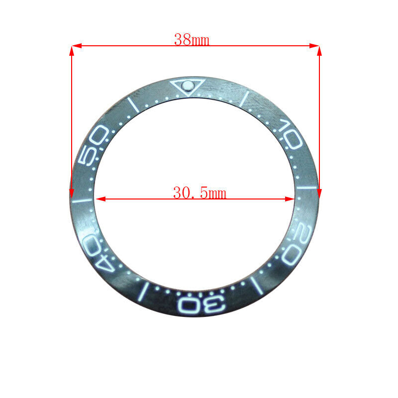 38mm Keramik Uhr Lünette Für GMT Herren Uhr Zubehör Uhr Reparatur Teil