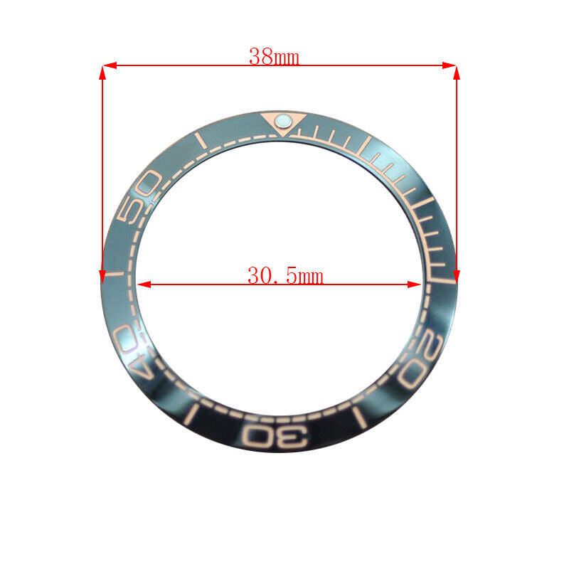 38mm Keramik Uhr Lünette Für GMT Herren Uhr Zubehör Uhr Reparatur Teil