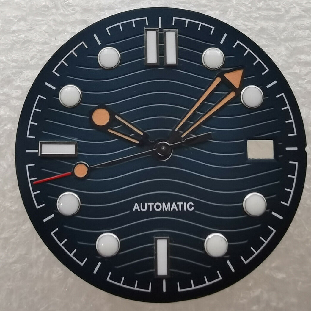 Brandneues 31-mm-Zifferblatt, grün leuchtend, passend für Omega NH35/NH36 #02