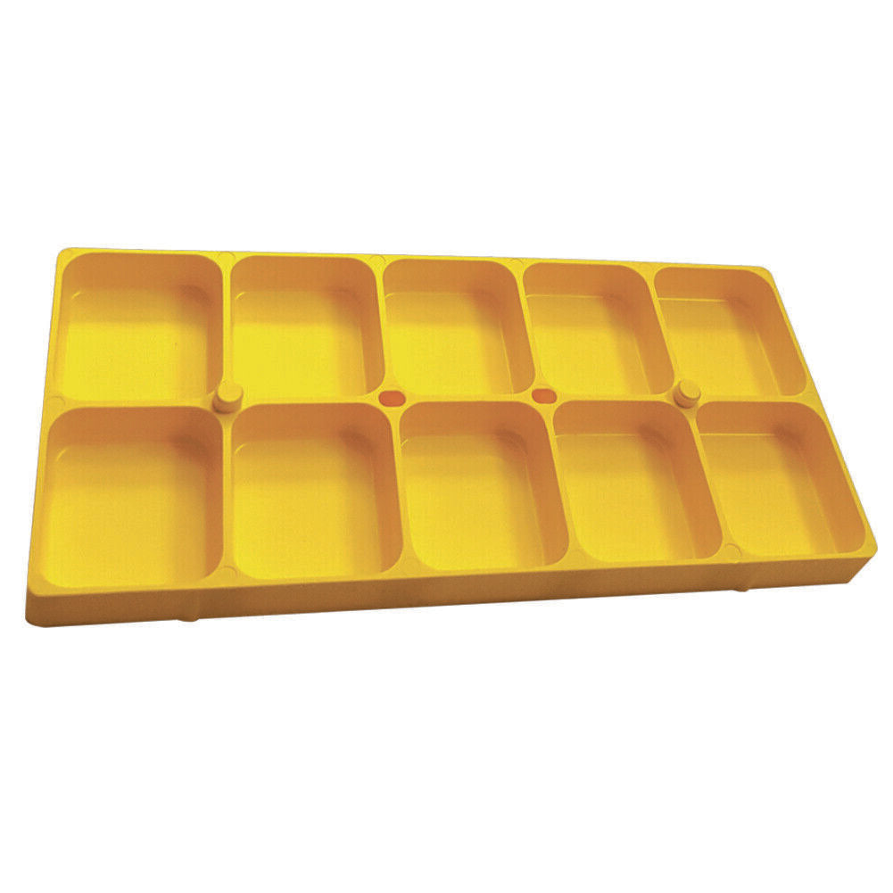 Horotec 17.530 plastic container with 10 compartments for organizing watch accessories during repairs.