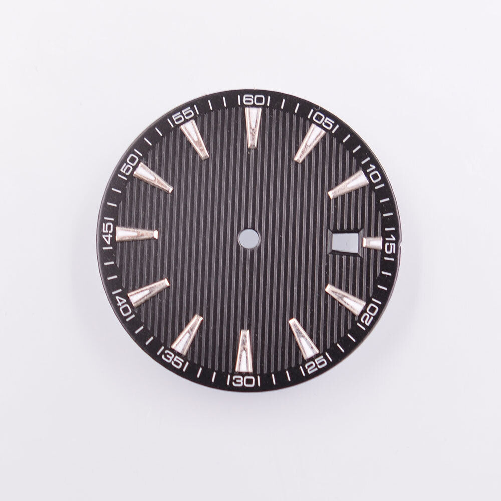 Green luminous AB-3 watch dial for NH35/35A NH36/36A movements, 33.50mm, ideal for repair projects.