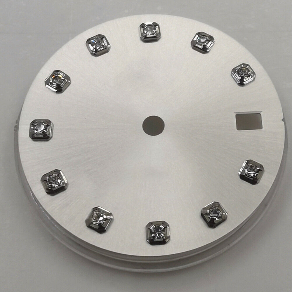 29 mm Zifferblatt ohne Leuchtmasse, geeignet für NH35 NH36 Uhrwerk, Imitation Diamond Nail