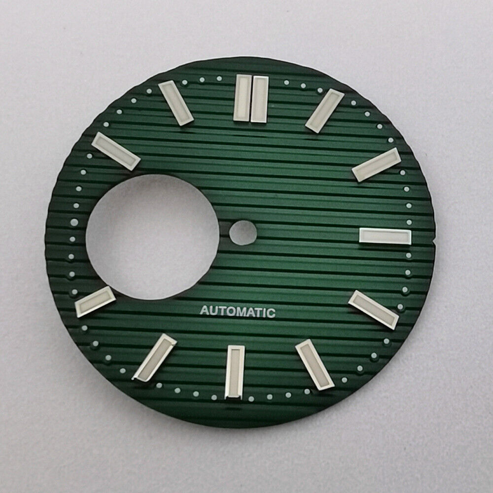 Cadran de montre neuf de 29,7 mm, vert lumineux, compatible avec le mouvement NH38 #JC06