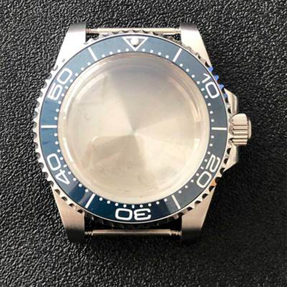 Caja de reloj de acero inoxidable 316L SUB con cristal de zafiro convexo 40mm para NH35/NH36