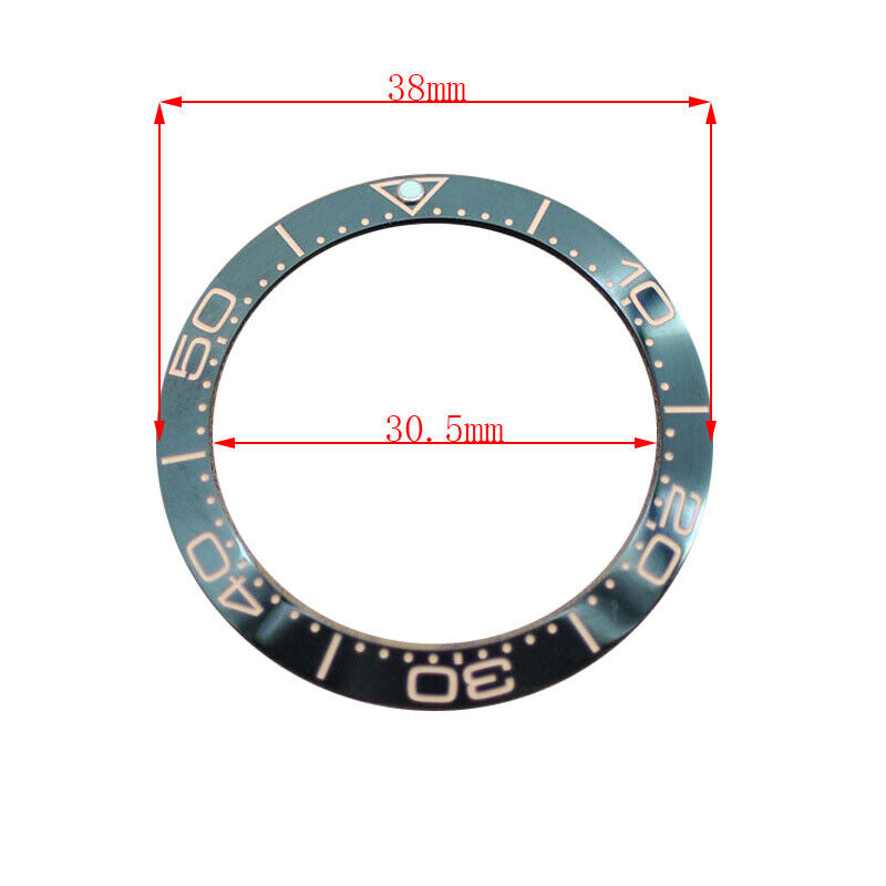 38mm Keramik Uhr Lünette Für GMT Herren Uhr Zubehör Uhr Reparatur Teil