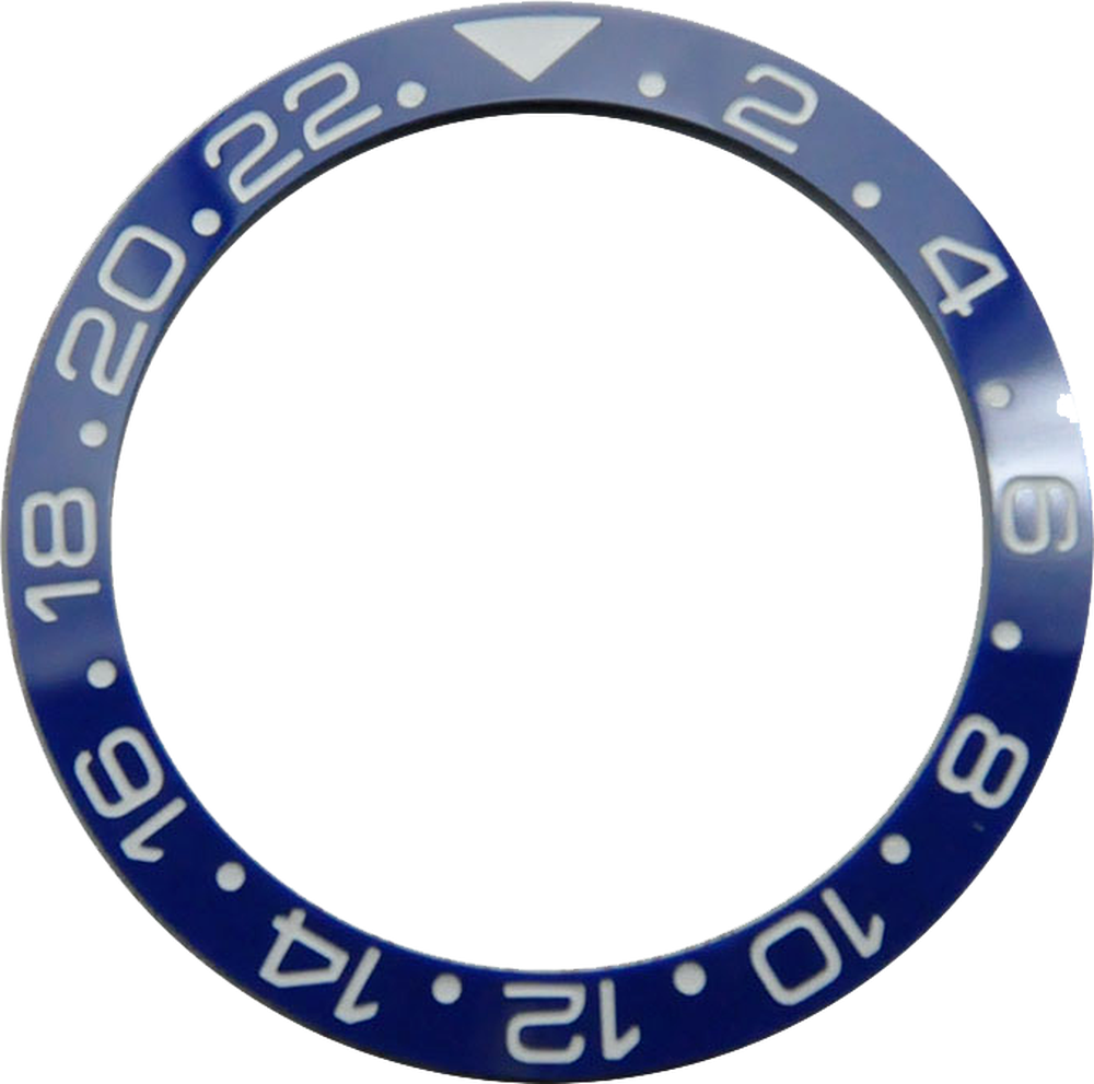 Anillo de bisel cerámico de 38mm para reloj, anillo insertable para bisel para caja de reloj GMT de 40mm