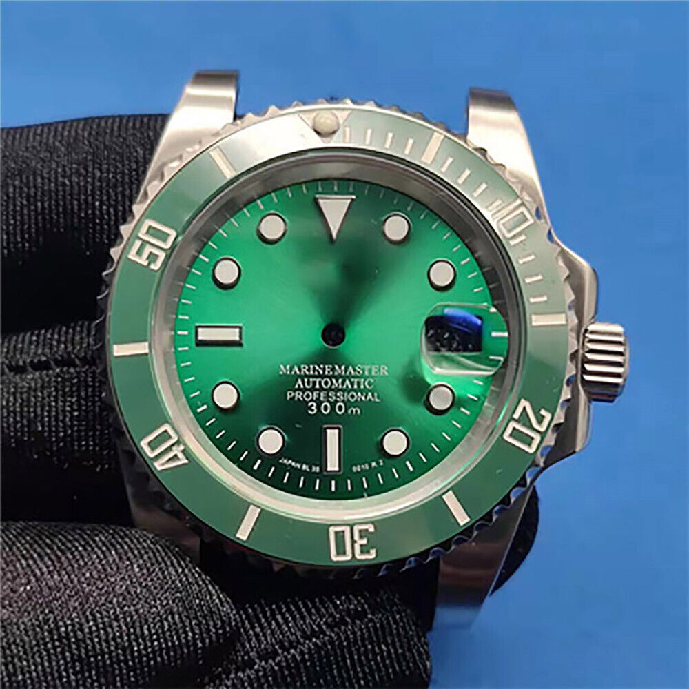 41MM waterproof diving watch case, dial, and bezel compatible with NH35/NH36 movement.