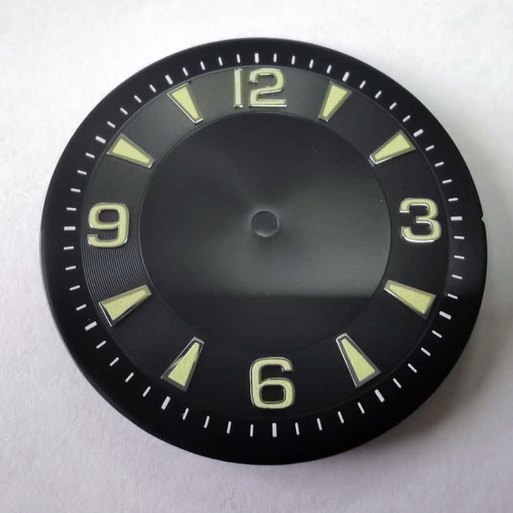 33mm luminous watch dial for ETA 2836 & Miyota 8200/8215 movements by Mingzhu, perfect for upgrades.