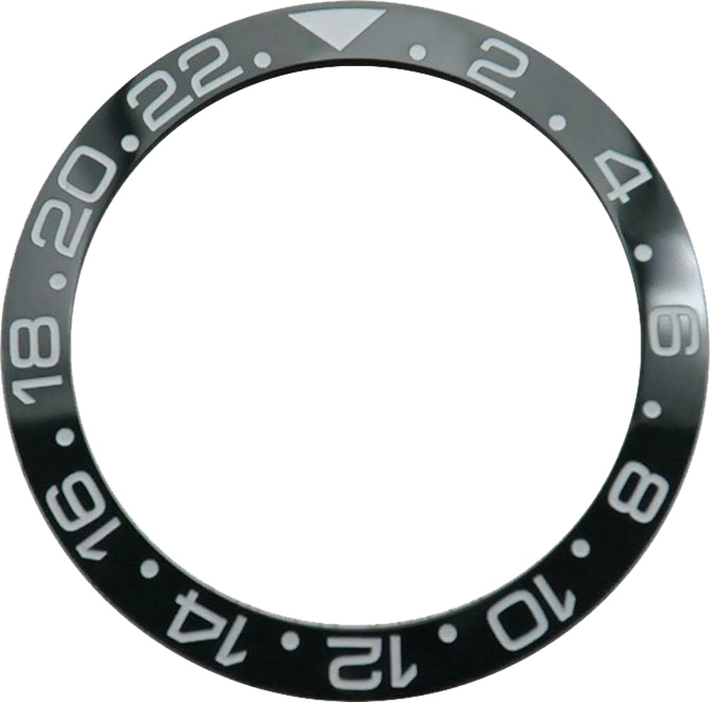 Anillo de bisel cerámico de 38mm para reloj, anillo insertable para bisel para caja de reloj GMT de 40mm