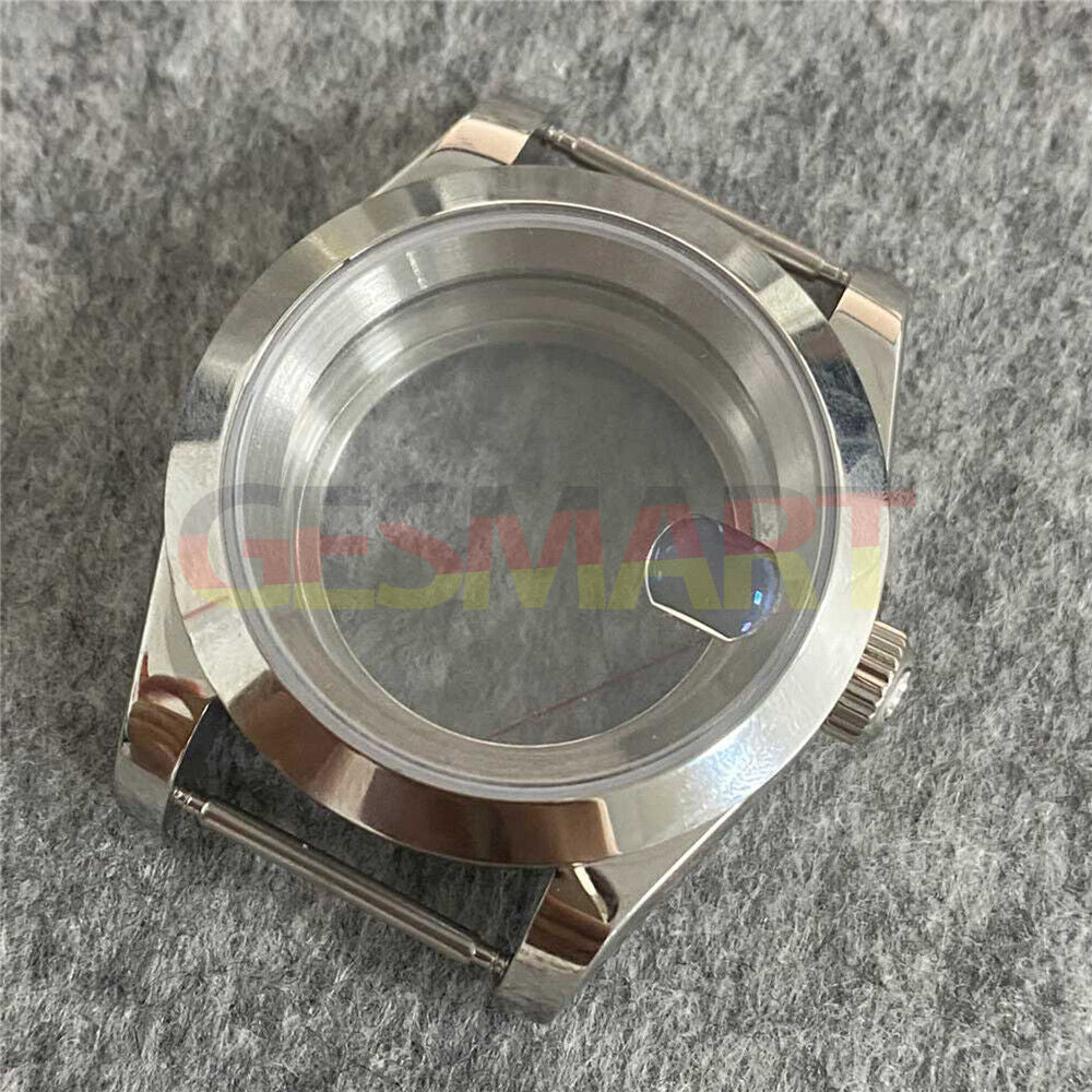 Boîtier de montre en acier inoxydable avec fond transparent en verre saphir de 39 mm pour NH35/NH36