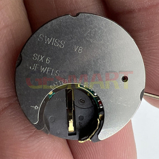 ETA G15.261 watch with Swiss quartz movement, 3 hands, date feature, perfect for precise timekeeping.