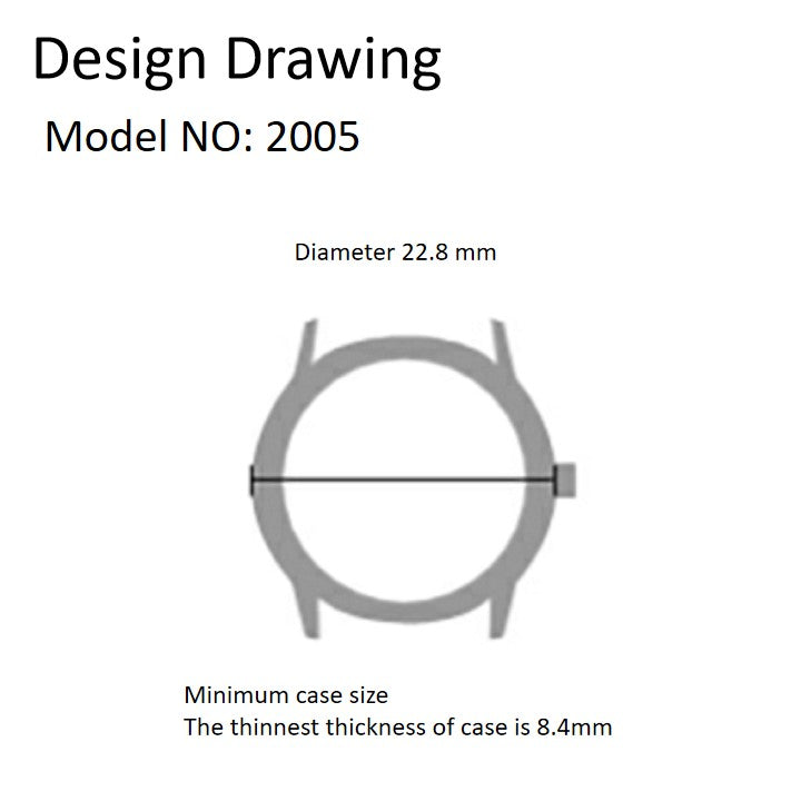 Miyota 2005 Japan quartz movement, reliable and precise watch accessory component by Miyota.