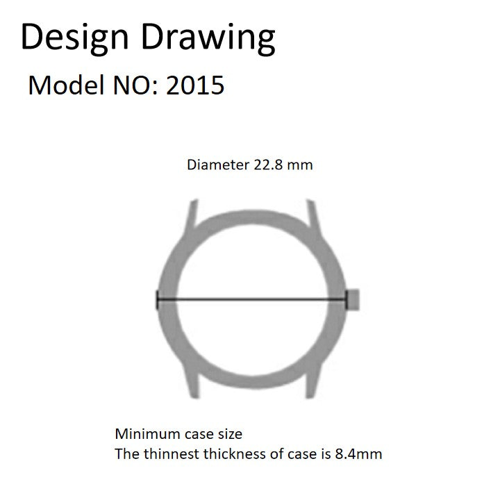 Miyota 2015 Japan Quartz Movement Date at 3 Japan Made