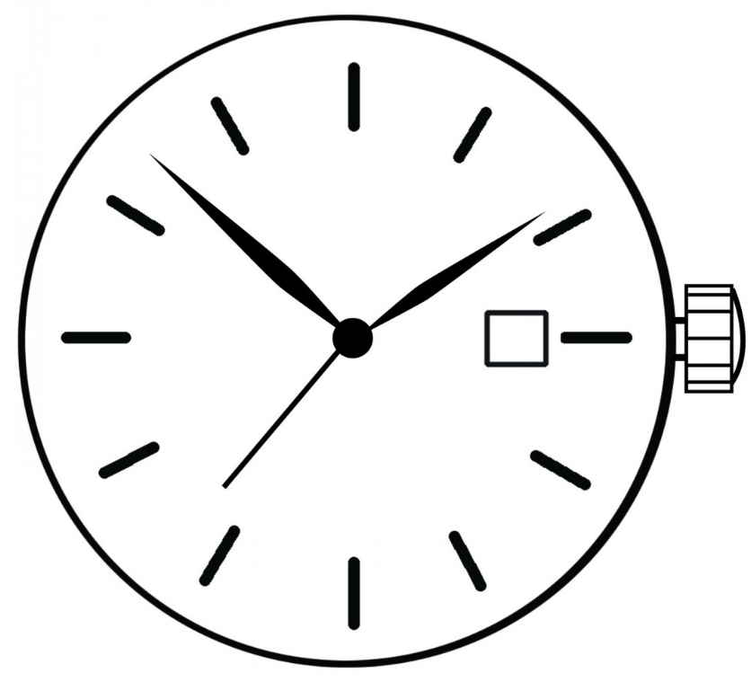 Miyota 2015 Japan Quartz Movement Date at 3 Japan Made