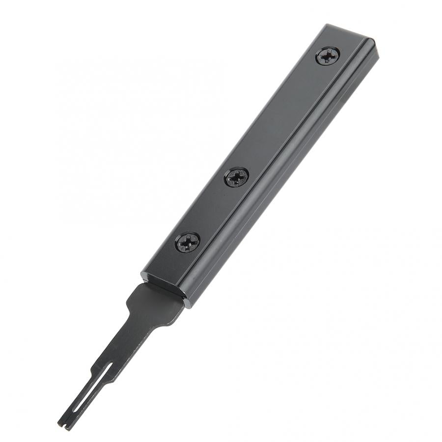 Precision watch crown remover tool with waterproof ring for watch repair and maintenance.