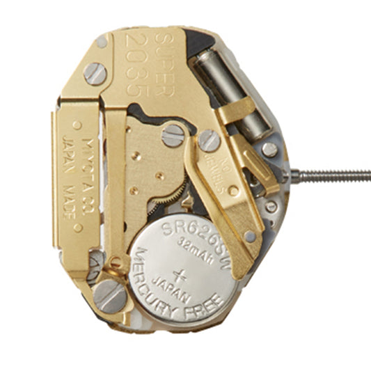 Miyota Citizen SUPER 2035 Japan Quartz Movement for precise watch accessory replacement.