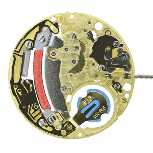 ETA 210.001 watch showcasing Swiss quartz movement with sleek 2-hand design by ETA.