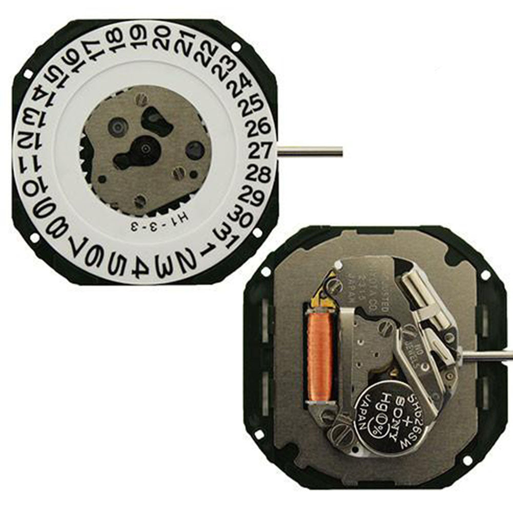 Miyota 2315, japanisches Quarzwerk, Datum bei 6, in Japan hergestellt