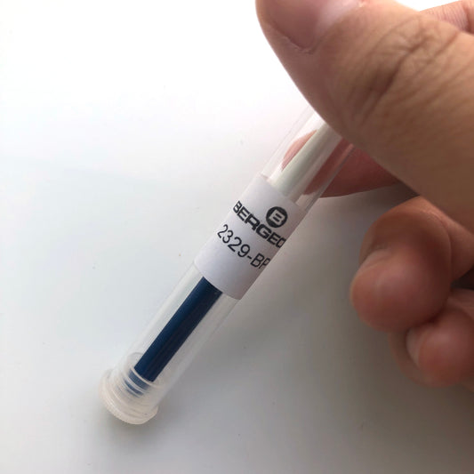 Bergeon 2329-BP watch oiler tool with stand, precision � 8 mm for accurate watch maintenance.