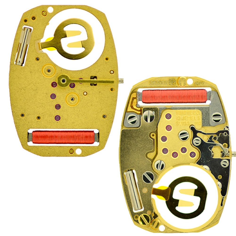 Montre ETA 282.002 à quartz, mouvement suisse à 2 aiguilles