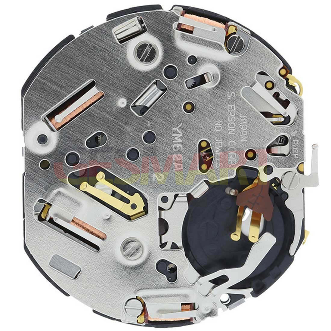Hattori Epson TMI YM62A quartz watch movement, Japan-made precision part for repairs and assembly.