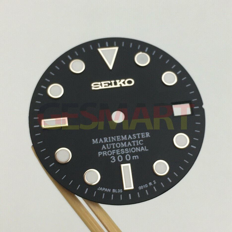 Watch Dial 28.5mm with luminous markers for NH35 movement, perfect replacement watch accessories.