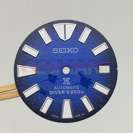 Luminous 28.5mm watch dial for NH35 movement, precise watch part.