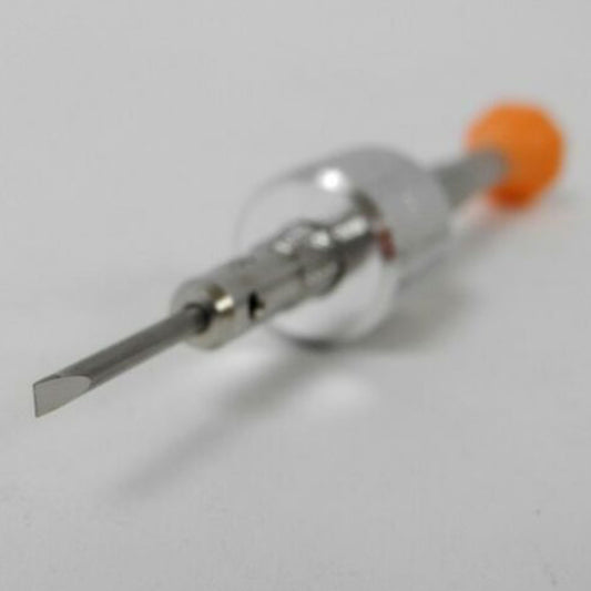 Bergeon 30081-TAM-180 watch screwdriver with 1.80mm drum barrel tip for precision watch repairs.