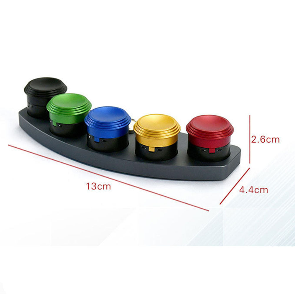 Die-cast 30180-A oil dip oiler stand with 5 covered dishes for precise watch repair.