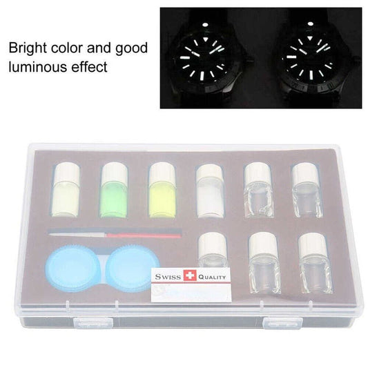 1. Professional watch repair tool with luminous powder in 4 vibrant colors.