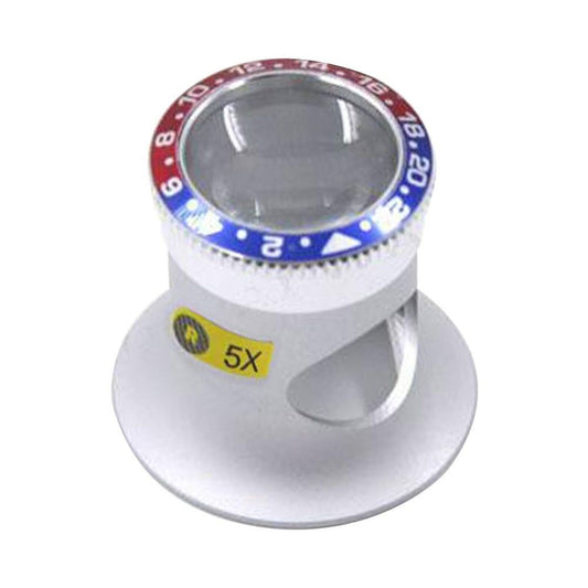 1. Premium aluminum jeweler's loupe magnifier glass with 3X to 20X lenses for detailed watch accessory inspection.