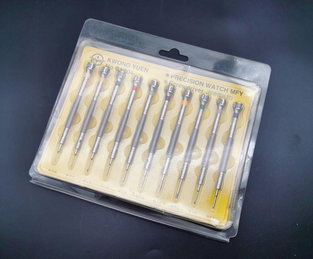 10pcs 316# steel watch screwdrivers for accurate watch accessory repairs